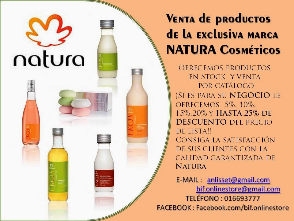 Productos Natura Cosméticos: Venta de Productos en Stock