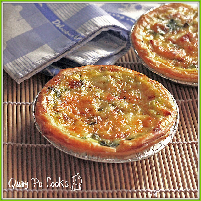 Quay Po Cooks Spinach Bacon mini quiche