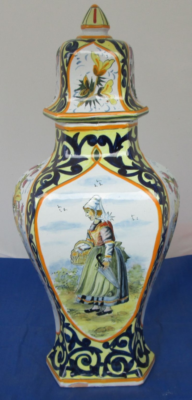 HB Quimper Vase, circa 1930 SOLD