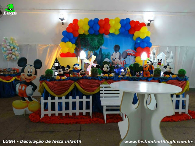 Decoração infantil do Mickey