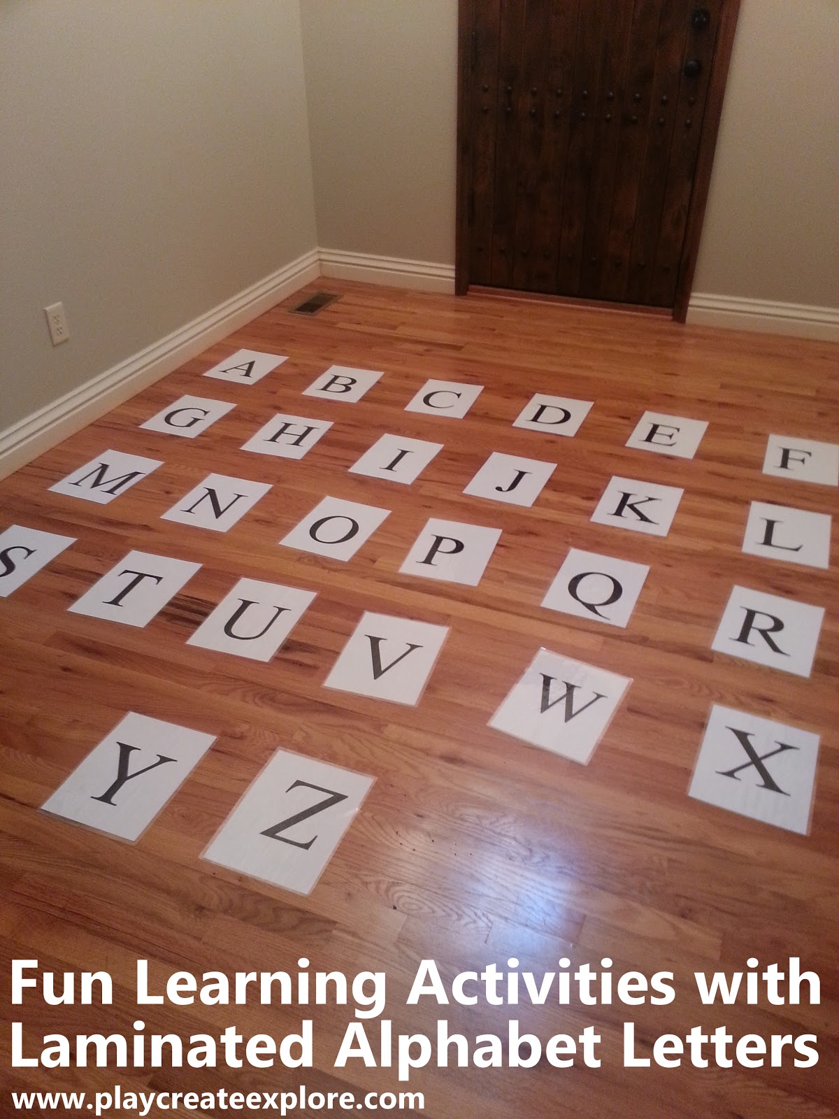 Play Create Explore Fun Learning Activities with Laminated Alphabet