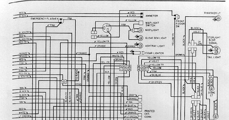 Interior Electrical Wiring Diagrams Of 1971 Dodge Dart ... dodge truck marker light wiring diagram 