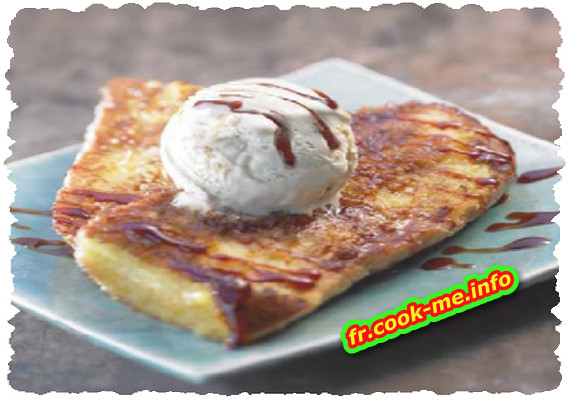 Brioche perdue et glace au nougat Brioche perdue et glace au nougat