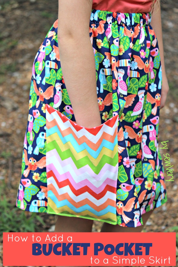 sewVery How to Sew a Bucket Pocket