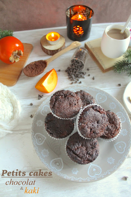 Petits cakes au chocolat et kaki (vegan, sans gluten) • Cook A Life! by Maeva
