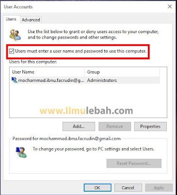 Cara Masuk Windows 10 Tanpa Menggunakan Password