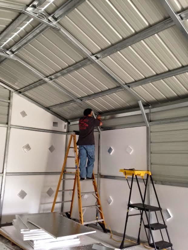 Mini Southern Millworks ALMOST insulation install