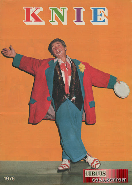 Programme Illustré du cirque Knie avec le clown Suisse Pio Nock