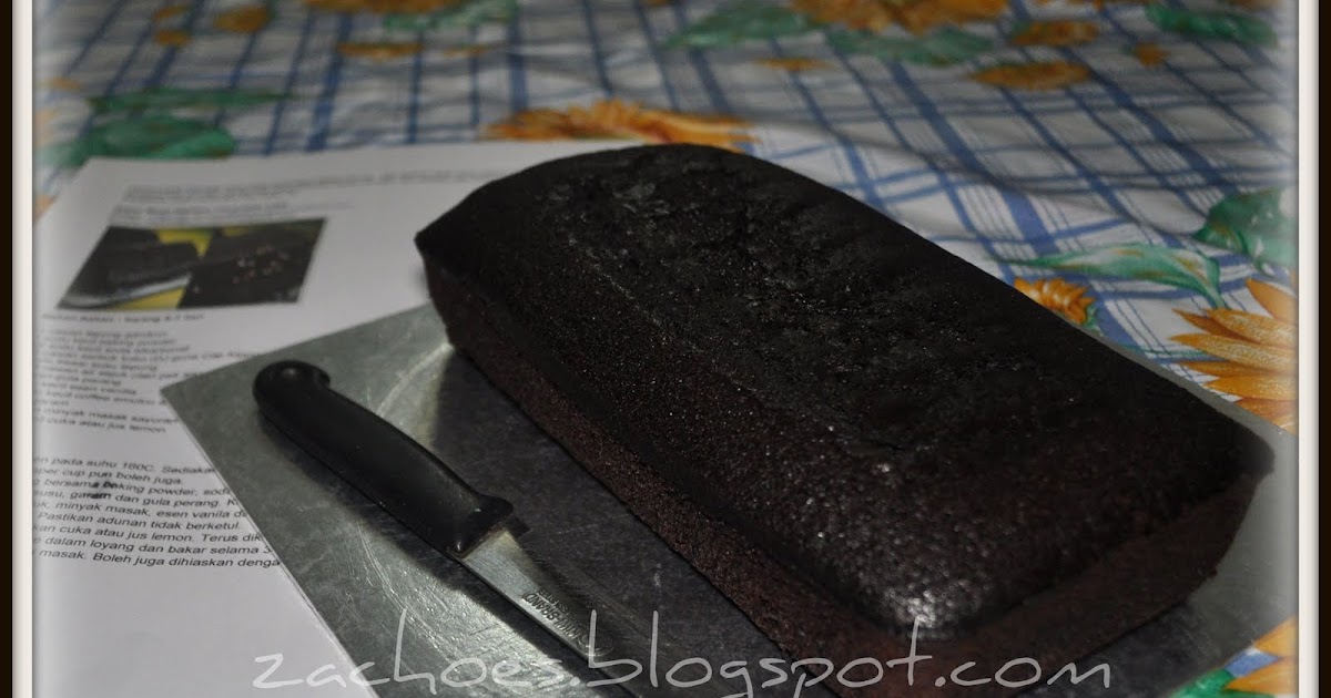 Aku.Zack Cakery: Resepi Super Moist Eggless Chocolate Cake