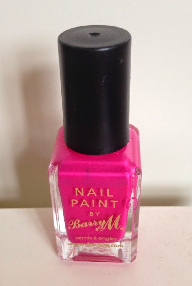 barry m nail polish in the shade shocking pink