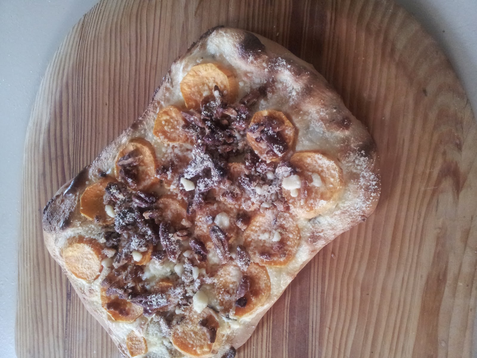 Farmstand Cookbook sweet potato and kale flatbread pizza