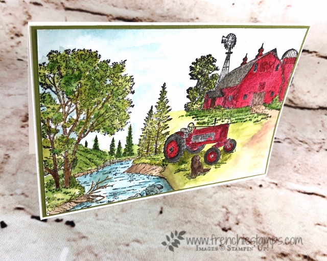 Heartland, Peaceful Place, Watercolor Scenery, Frenchiestamps,