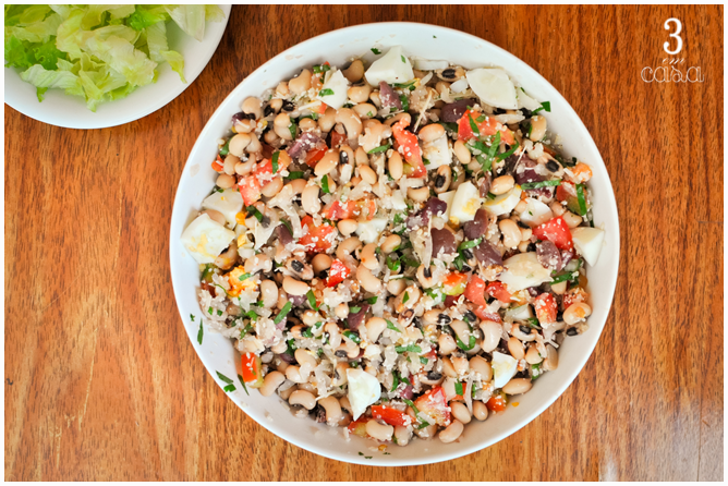 salada feijão fradinho para churrasco
