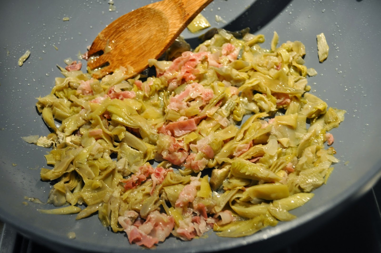 Cooking with Manuela Pasta with Artichokes and Pancetta