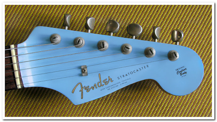 Daphne Blue Strat headstock real or fake