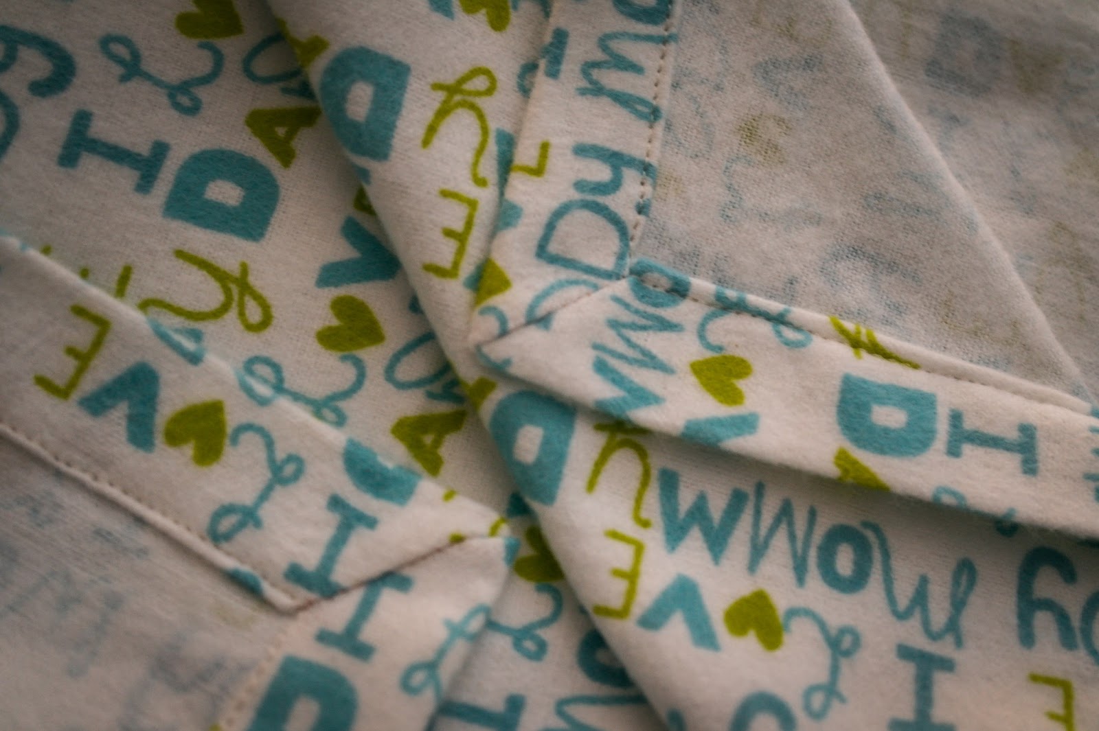 The Berry Bunch Receiving Blanket Mitered Corners Tutorial