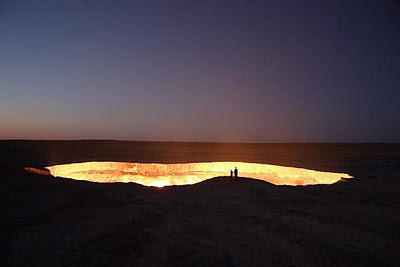 حكاوي: Flaming Crater, Darvaza Turkmenistan