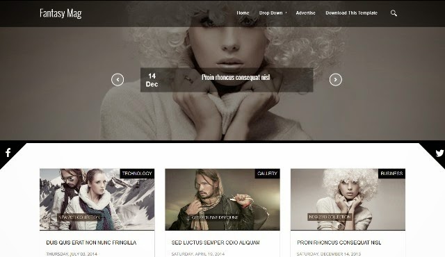 Fantasy Mag Responsive Blogger Template