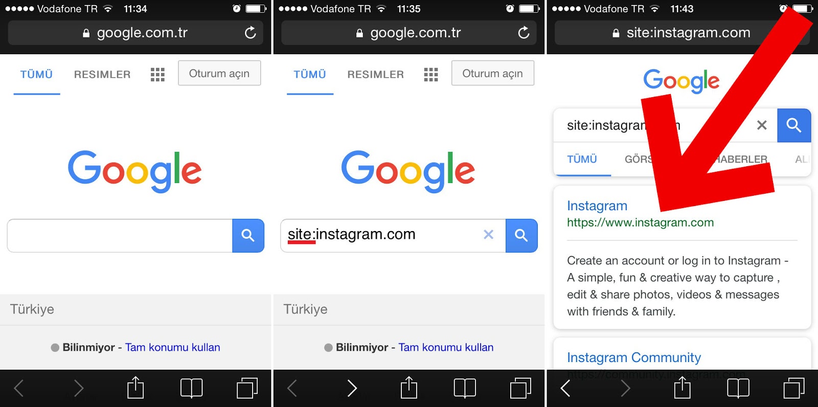  - instagram sifre degistirme bilgisayardan ve uygulamadan biliyor