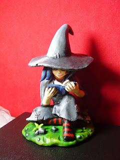 orme magiche morgana strega streghetta statuette sculture action figure personalizzate fatta a mano