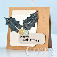 Jean upcycle Christmas Card tutorial