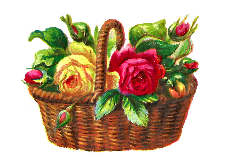 free clip art flower baskets - photo #50