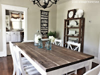 rustic farmhouse dining room table