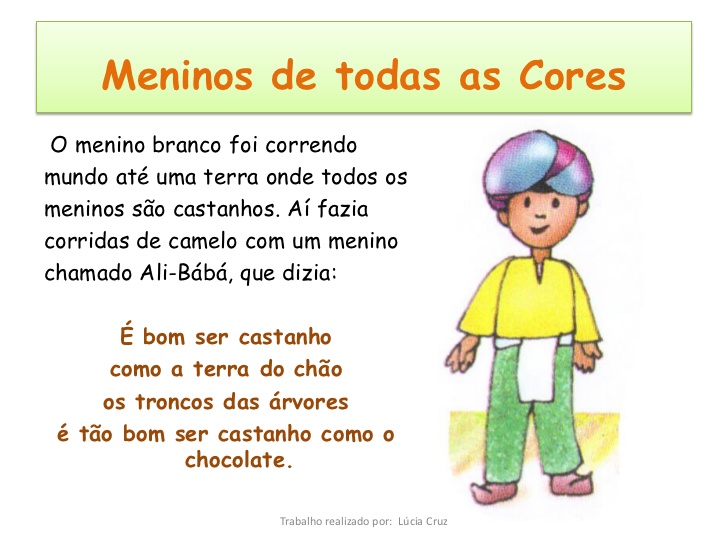 O Menino De Todas As Cores EDUCA