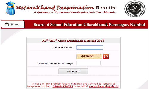 Uttarakhand 11th & 12th Results 2017