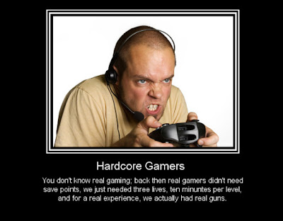 Meme making fun of hardcore gamers.