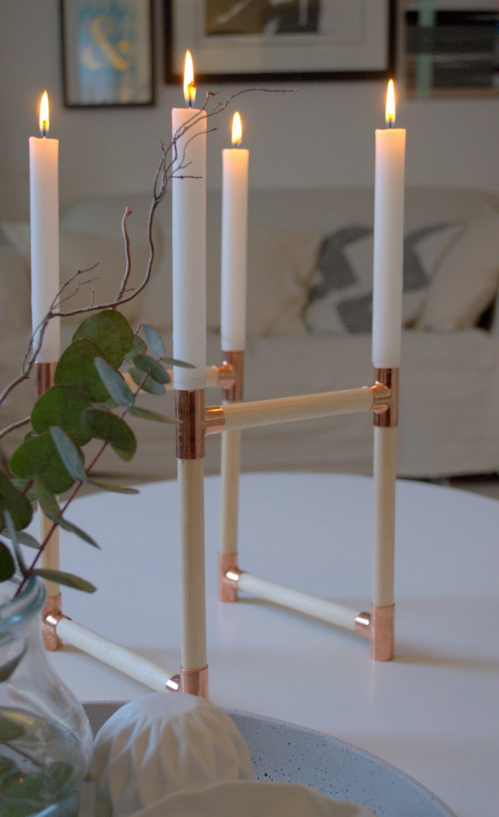 nostalgiecat DIY ADVENT CANDLE WREATH