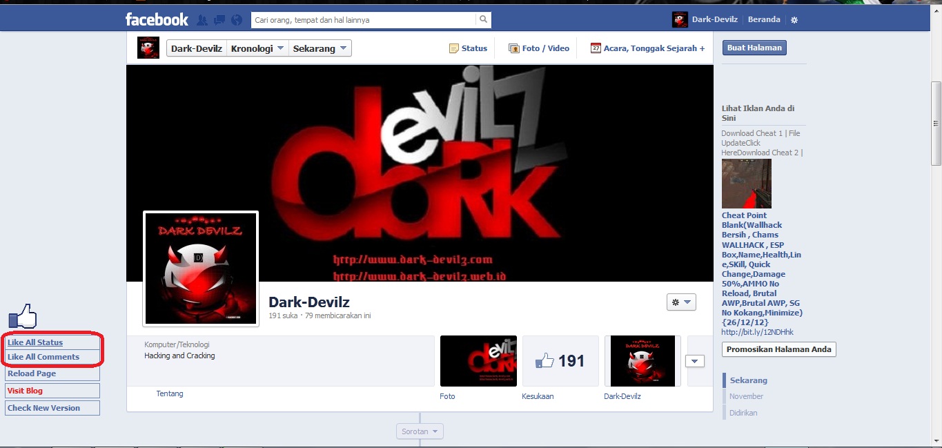 Auto comment facebook extension - pohbk