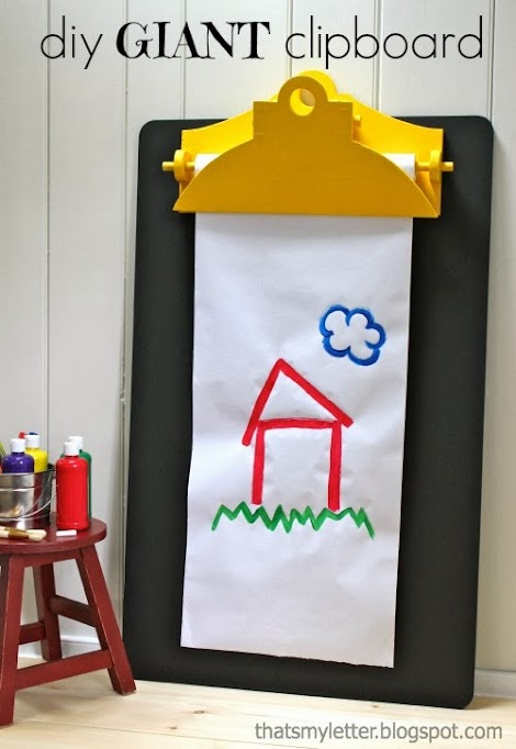 Giant Clipboard Wall Easel Chalkboard | Ana White