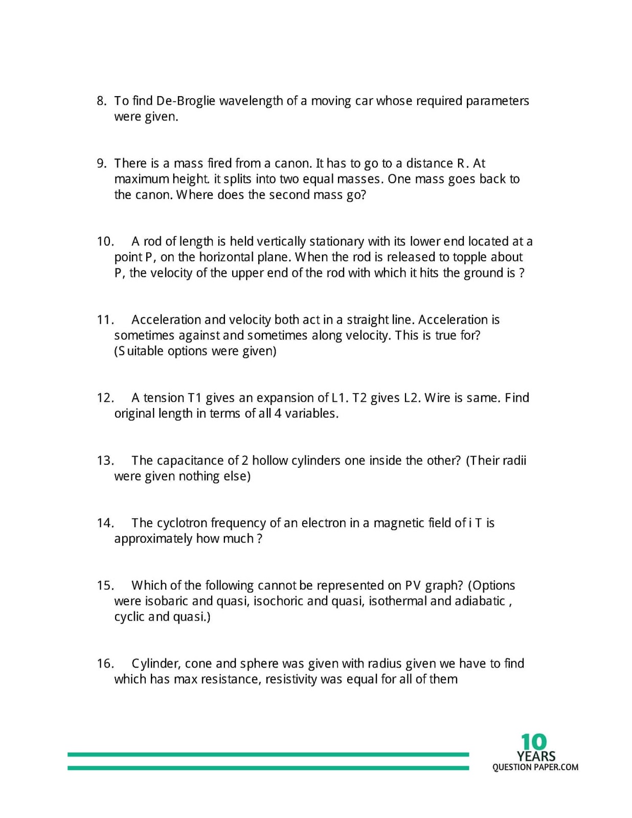 Bitsat Previous Year Question Papers With Solutions Pdf