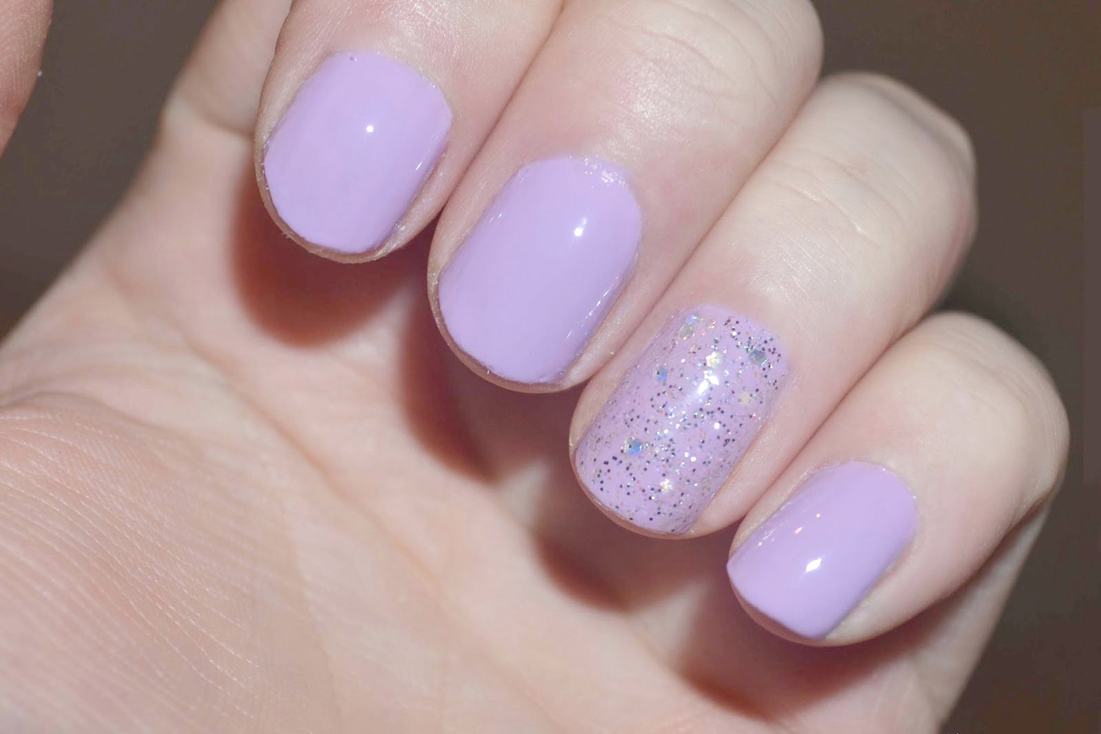 5. Lilac and Silver Marble Nails - wide 5