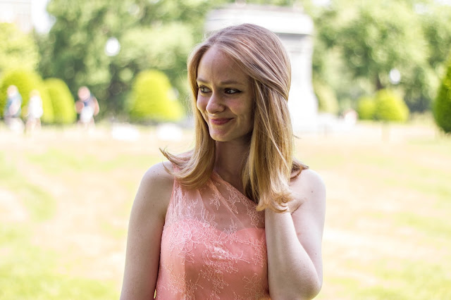 pink bridesmaid dress review azazie