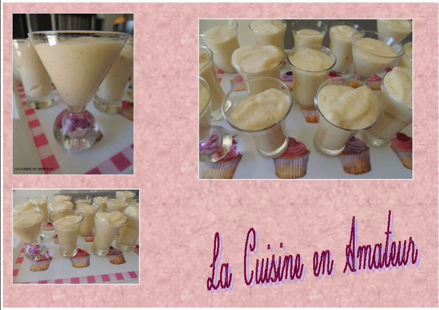 La cuisine en amateur de Maryline: Mousse vanillée au mascarpone