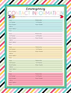 i should be mopping the floor free printable emergency contact sheet emergency contact sheets