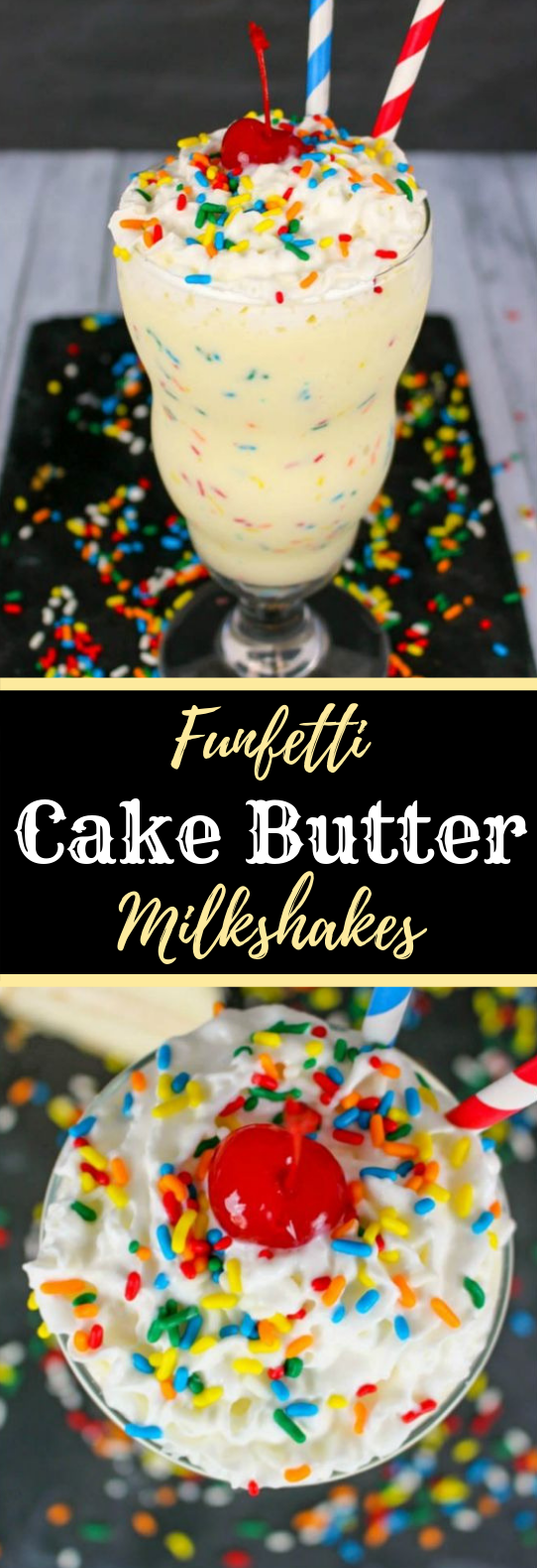 FUNFETTI CAKE BATTER MILKSHAKE RECIPE #Milk #Summer FUNFETTI CAKE BATTER MILKSHAKE RECIPE #Milk #Summer