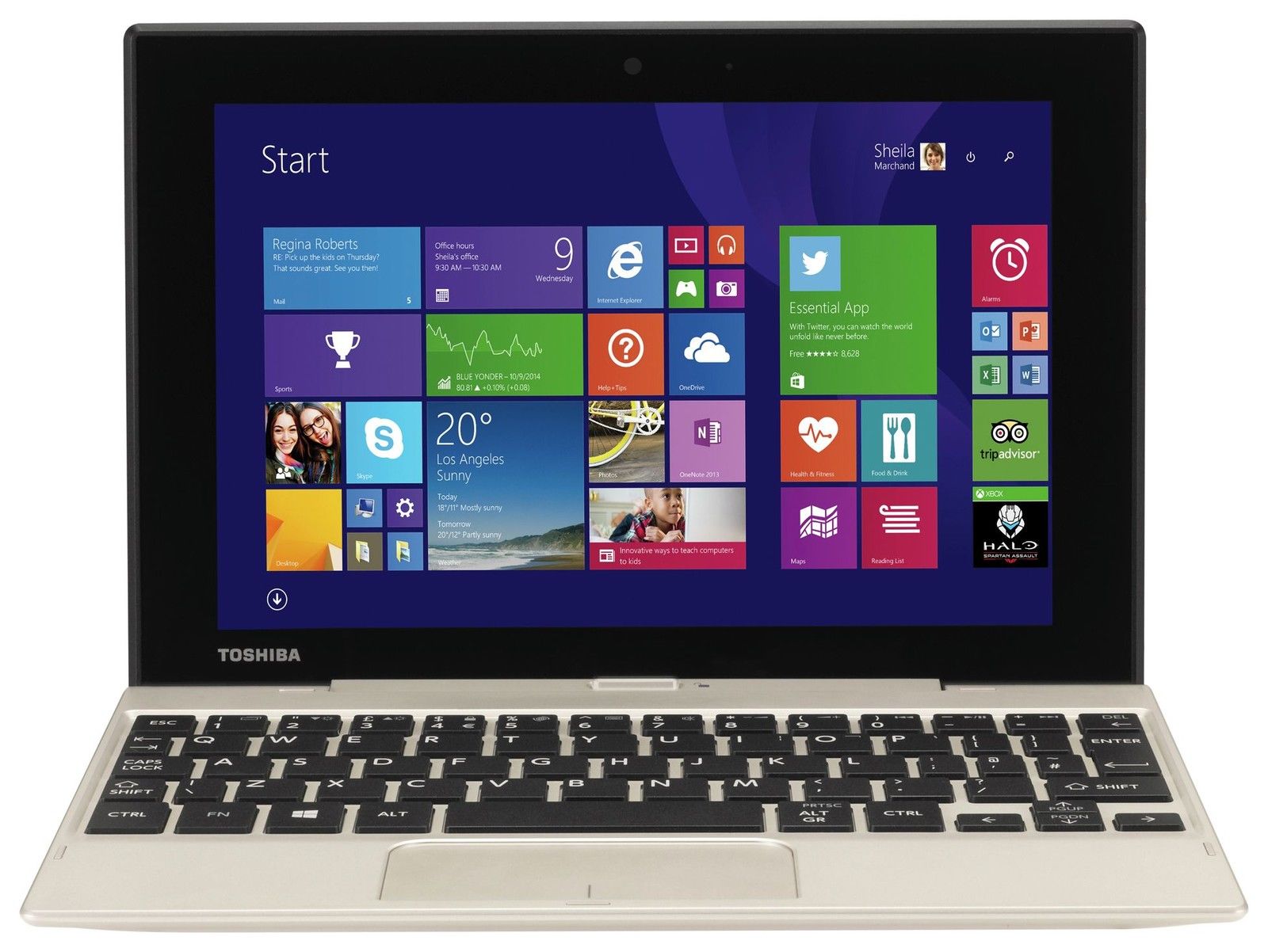 DayUKDeals Toshiba Click Mini 2in1 8.9 Inch 32GB Detachable Laptop