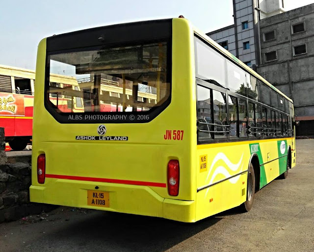 New KURTC Ashok Leyland Bus in Palakkad Aanavandi Travel Blog