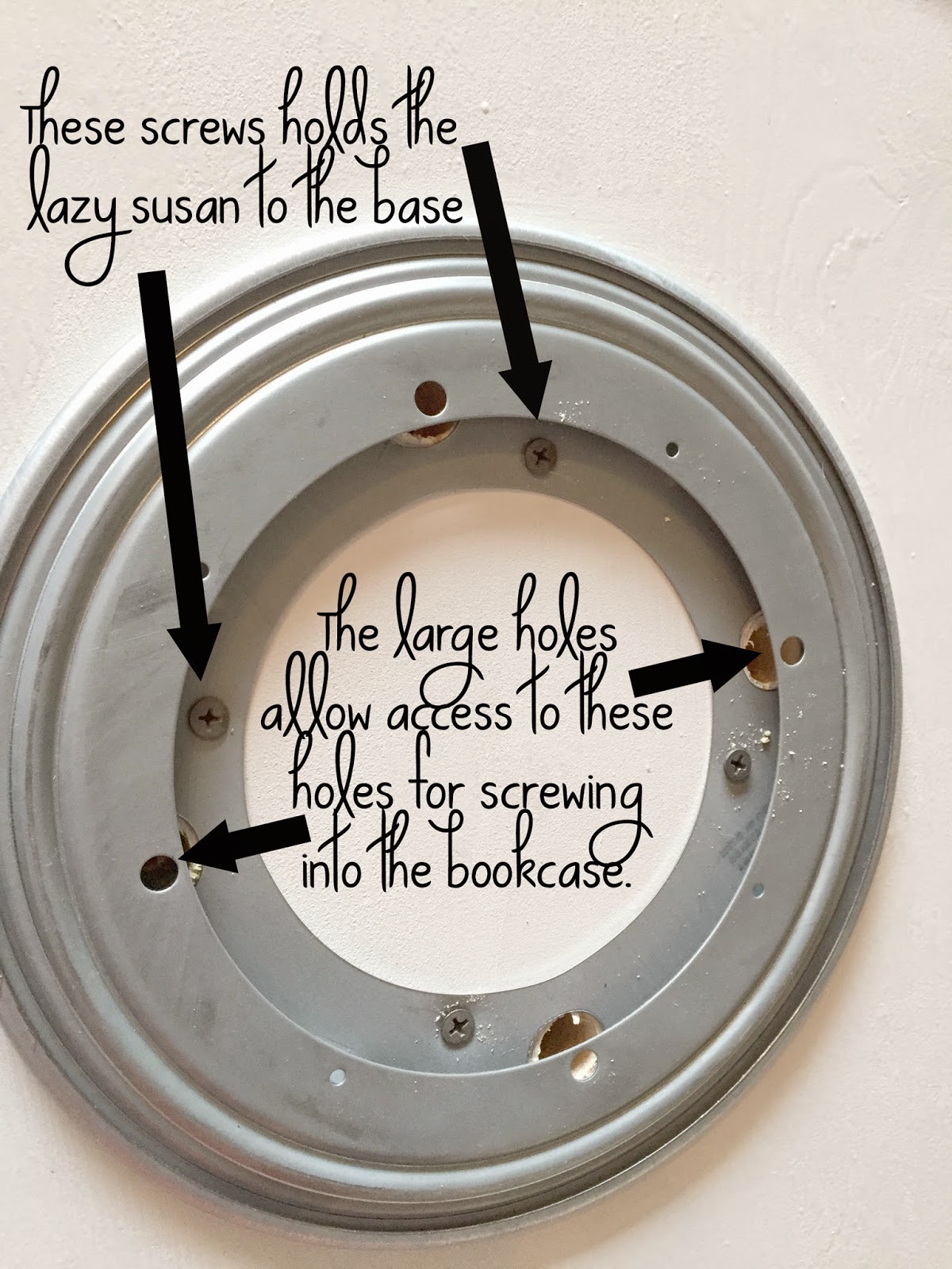 Naughton your life Lazy Susan Bookcase Ikea hack