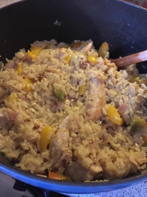 Arroz Con Pollo - Spanish Chicken Rice - Spanischer Reis mit Hühnchen