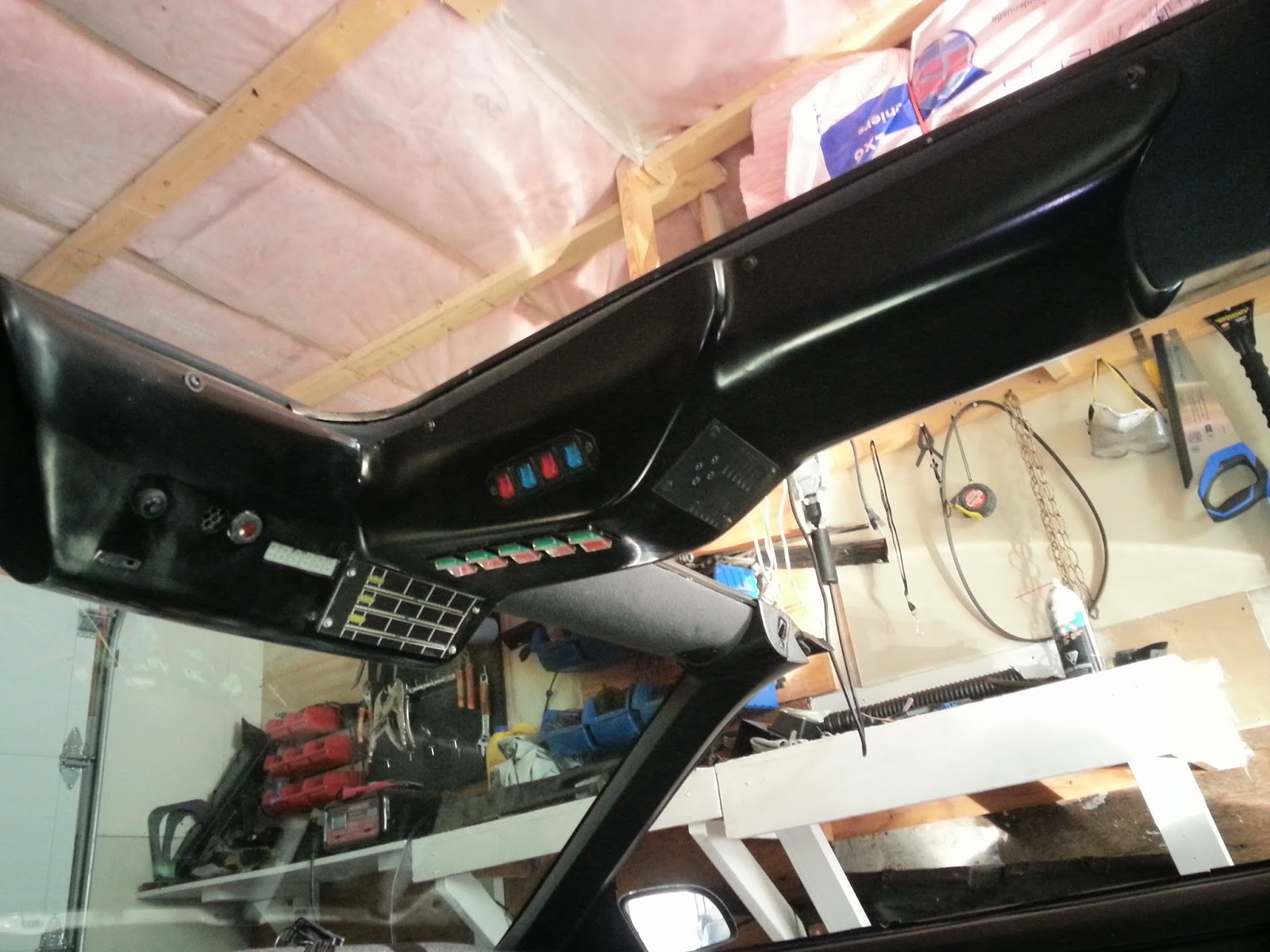 My Knight Rider 2000 project: Upper Console Installed