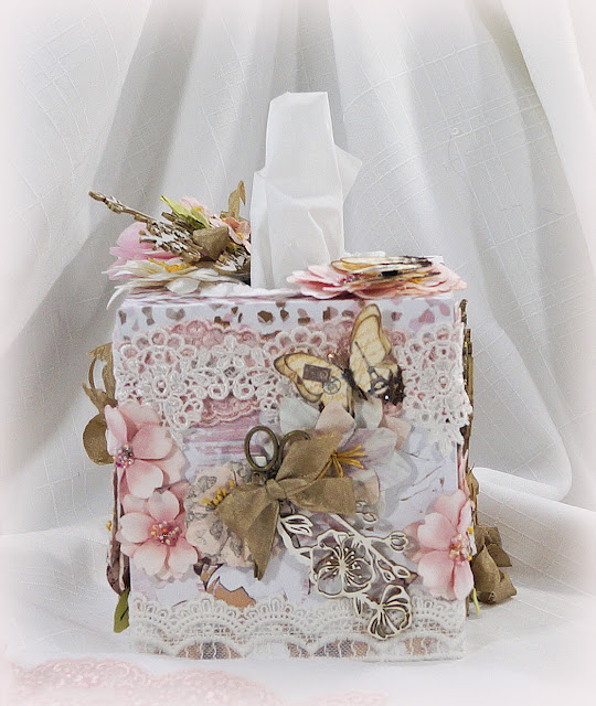 Reneabouquets: Prima Cherry Blossom Tissue box cover Reneabouquets ...