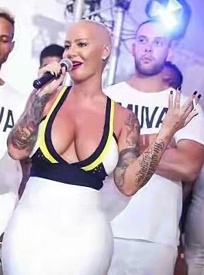 OMG! See What Amber Rose Wore to a Party in the Caribbean (Photos)
