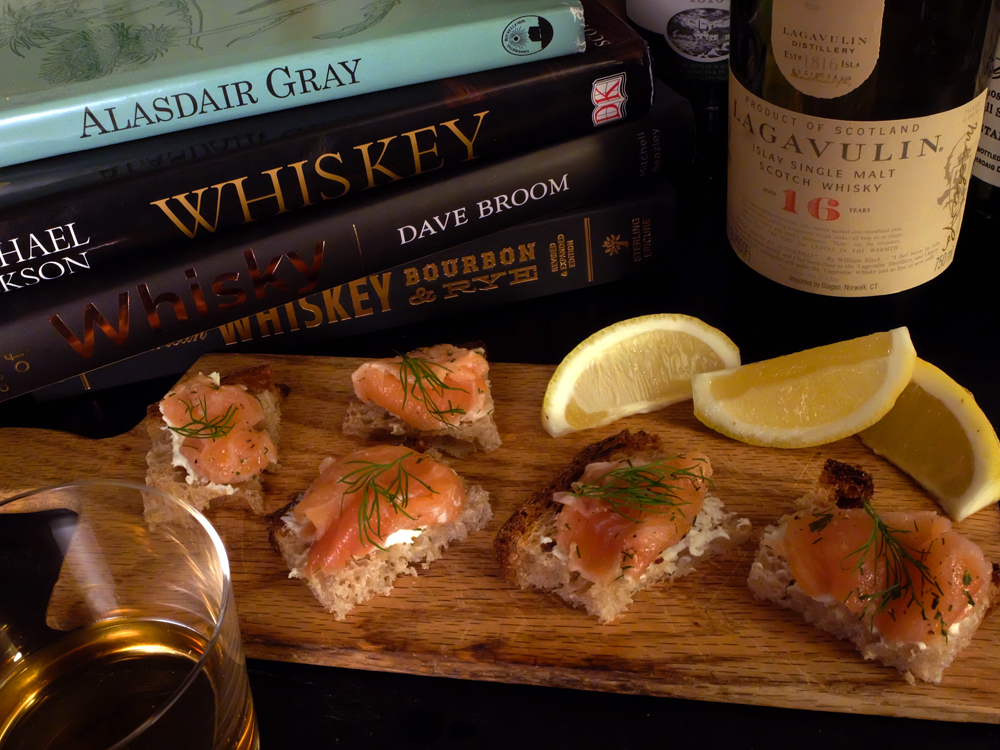 Celebrate Burns Night with a wee dram and some whisky-doused salmon appetizers