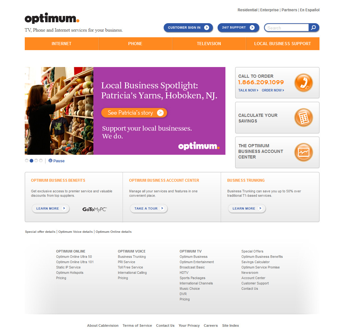 Tom Bellissimo's Online Portfolio Optimum Rewards & Optimum Business