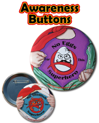 Allergy Superheroes Buttons