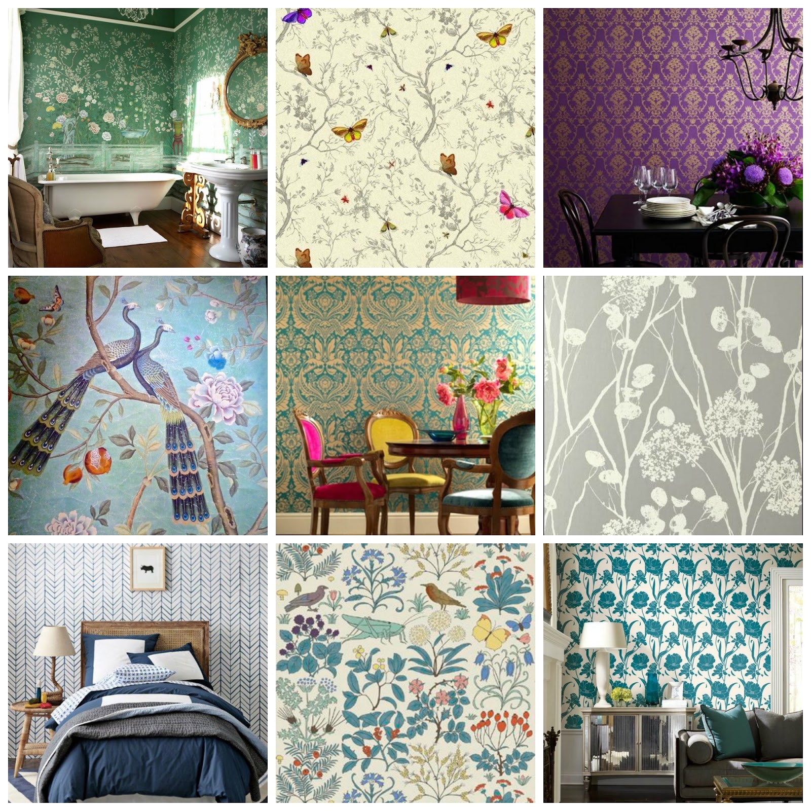 Wall papering the home